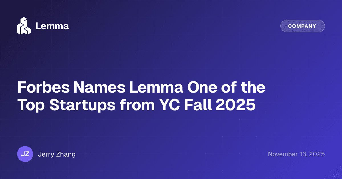 Forbes Names Lemma One of the Top Startups from YC Fall 2025